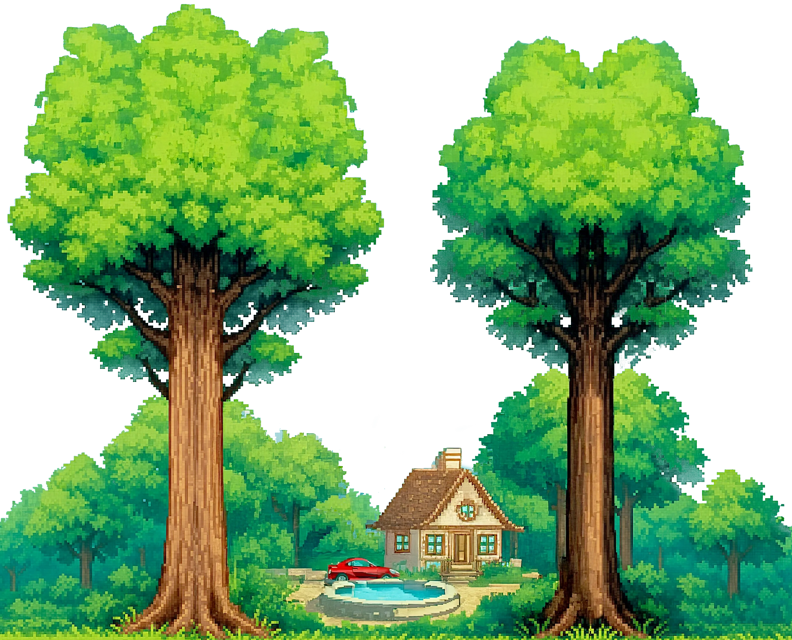 Trees backdrop